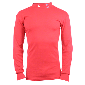 Majestic Red Mock Turtleneck w/ "B" TA0232