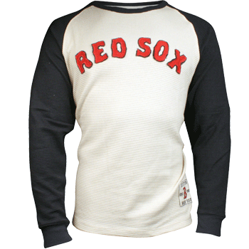 47Brand Sandstone/Navy Raglan Waffle Long Sleeve TA0534
