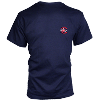 Navy Embroided Left Chest Logo T-Shirt TA0694