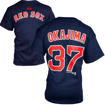Kids Okajima Navy Player T-Shirt TY0150