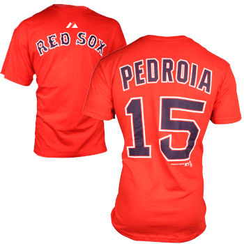 Pedroia Red Player T-Shirt  TA0759