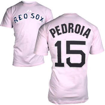 Pedroia Pink Player T-Shirt TA0952