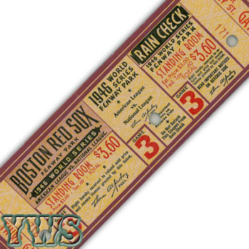 1946 World Series Game 3 Mega Ticket TMT0003