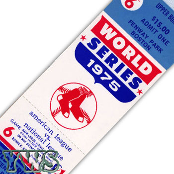 1975 World Series Game 6 Mega Ticket TMT0006