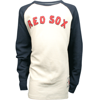 Kids 47Brand Sandstone/Navy Raglan Waffle TY0173