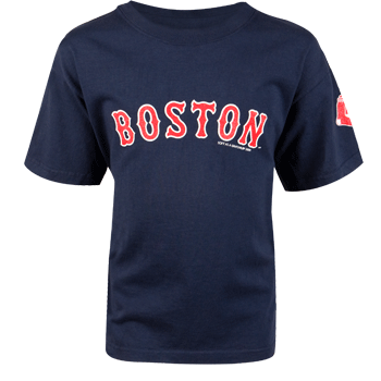 Kids Navy Boston Arch Tee TY0218