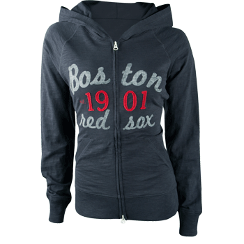 Ladies 47Brand Navy Scrum Full Zip Hoodie WF0094