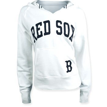 Ladies 47Brand White Turnaround Hooded Sweatshirt WF0095