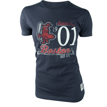 Ladies 47Brand Navy Midfield T-Shirt WT0044