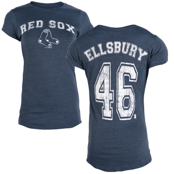 Young Ladies Navy Ellsbury Tri-Blend Tee WT0053