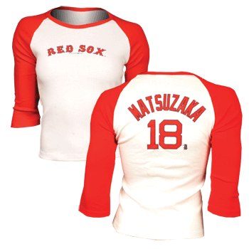 Young Ladies 3/4 Sleeve Matsuzaka #18 WT0154