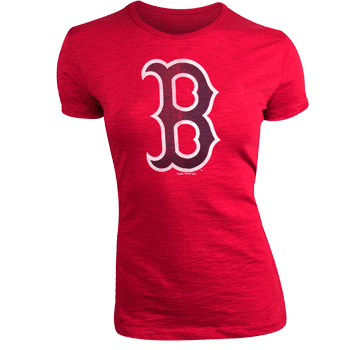 Ladies 47Brand Red B Scrum T-Shirt WT0243