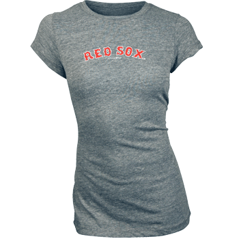 Young Ladies Grey V-Neck Arch Distressed T-Shirt WT0548