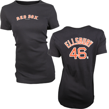 Young Ladies Navy Ellsbury Tee WT0174